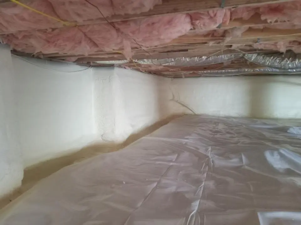 Crawl space encapsulation with closed-cell spray foam for Roof Maintenance in Claremore